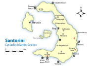 Insel Santorini